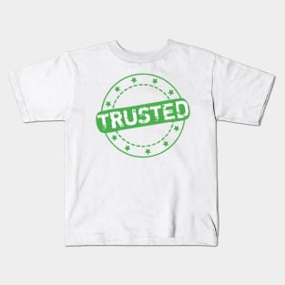 Trusted Stamp Icon Kids T-Shirt